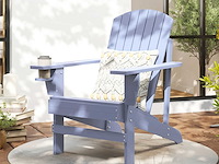 Adirondack tuinstoel met ingebouwde bekerhouder (x2)