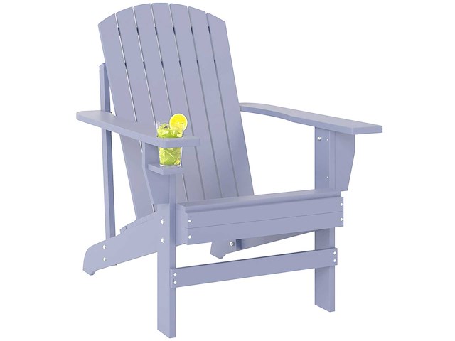 Adirondack tuinstoel met ingebouwde bekerhouder (x2) - afbeelding 3 van  7