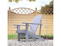 Adirondack tuinstoel met ingebouwde bekerhouder (x2) - afbeelding 4 van  7