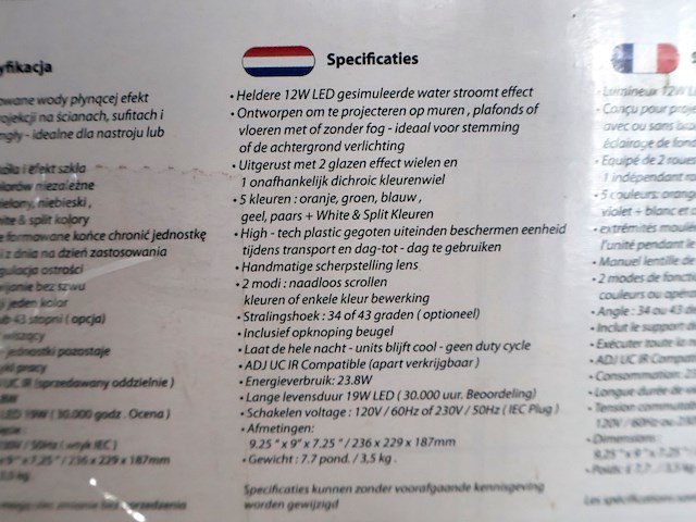 Adj light projector - afbeelding 4 van  4