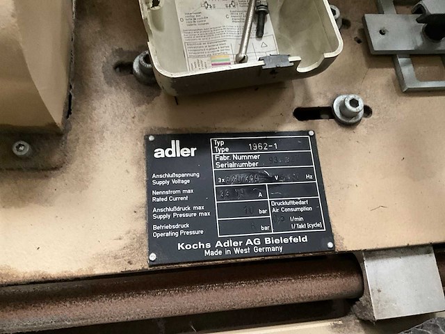 Adler 1962 1 voorbaanautomaat - afbeelding 5 van  14