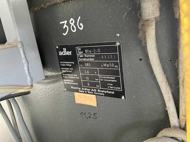 Adler 804 2/0 zakopzetautomaat - afbeelding 15 van  15