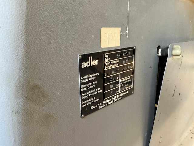 Adler 971-820-0 machetten dichtstikautomaat - afbeelding 7 van  7