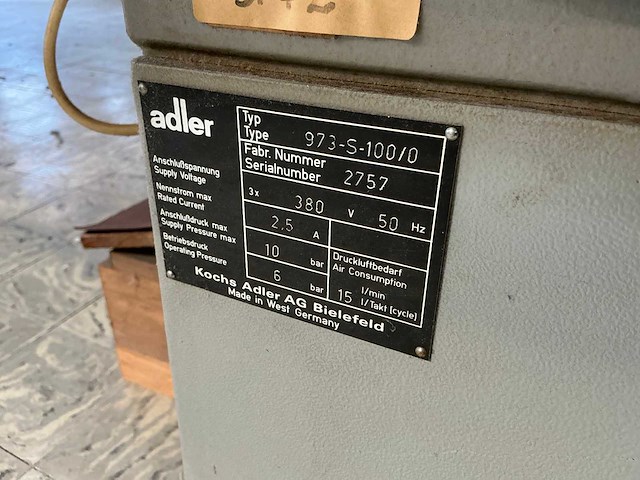 Adler 973-s100-0 machetten randsteekautomaat - afbeelding 4 van  4