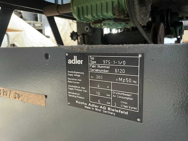 Adler 975-1-1/0 mouwhuisautomaat - afbeelding 7 van  7