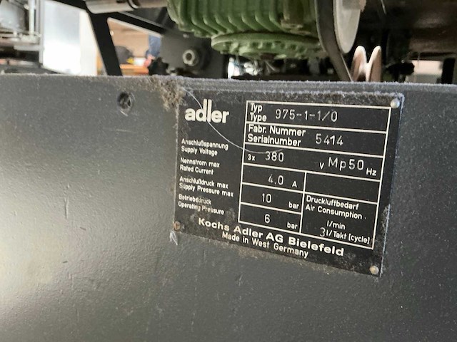 Adler 975-1-1/0 mouwhuisautomaat - afbeelding 3 van  3