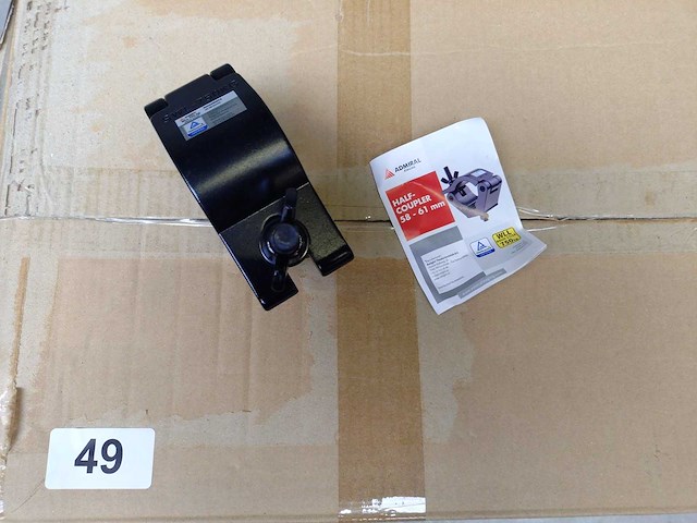 Admiral - half-coupler 58-61mm - 18x halfcoupler black - afbeelding 1 van  3
