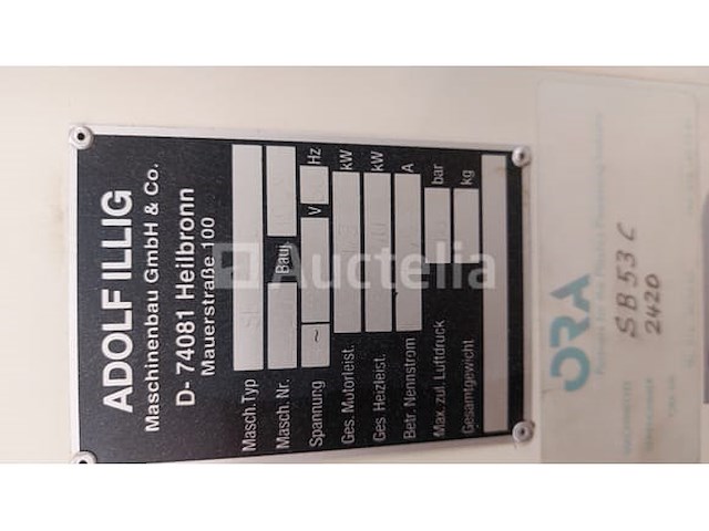 Adolf illig se 53 c thermovormmachine 1053 uren - afbeelding 7 van  9