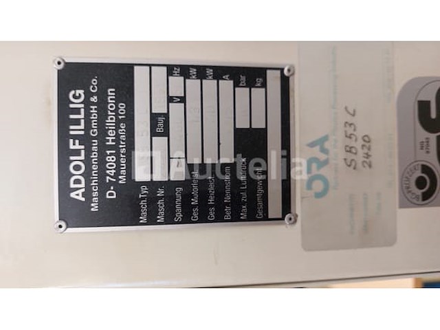 Adolf illig se 53 c thermovormmachine 1053 uren - afbeelding 8 van  9