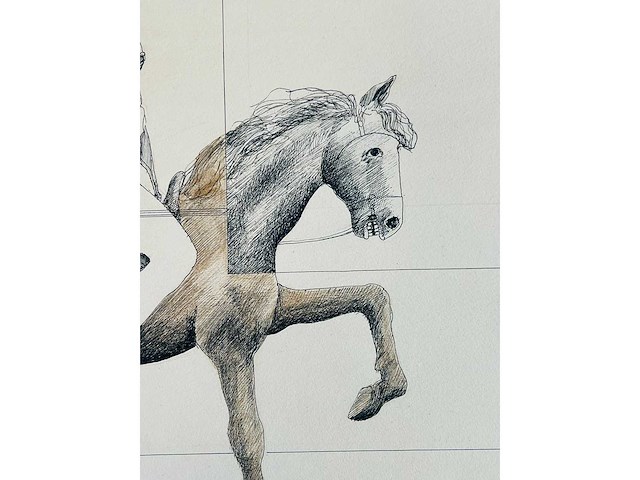 Adriaan de kruijff - ariadne rijdt op puzzle - origineel - afbeelding 4 van  9