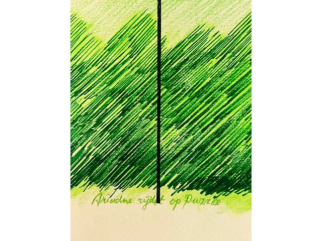 Adriaan de kruijff - ariadne rijdt op puzzle - origineel - afbeelding 6 van  9