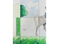 Adriaan de kruijff - ariadne rijdt op puzzle - origineel - afbeelding 7 van  9