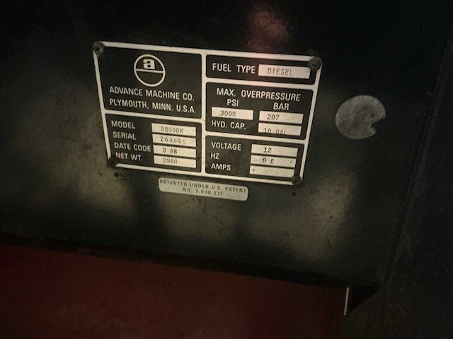 Advance retriever 5800 veegmachine - afbeelding 6 van  6