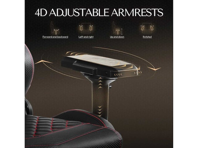 Advanced pu leather gaming chair - afbeelding 6 van  7