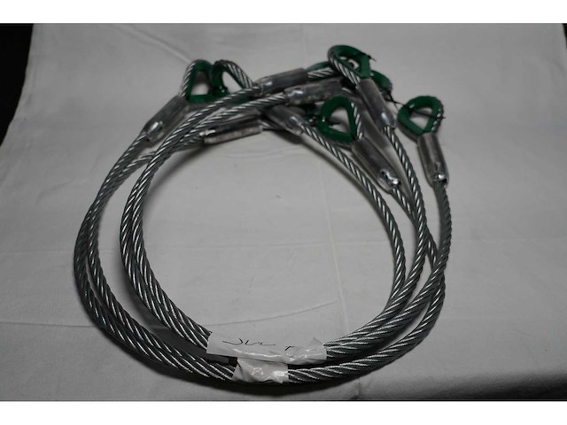 Aed rigg - steel 2t - 1.5m - green (4x) - afbeelding 1 van  1