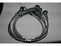 Aed rigg - steel 2t - 1.5m - green (4x) - afbeelding 1 van  1