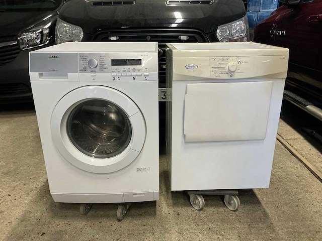 Aeg - whirlpool wasmachine + droogkast - afbeelding 1 van  8