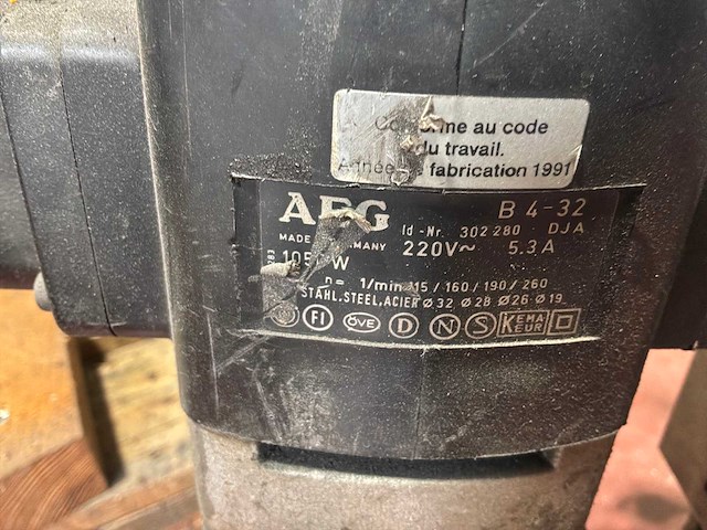 Aeg b4-32 magnetische boormachine - afbeelding 3 van  3