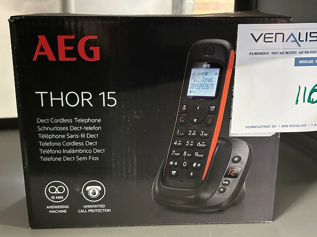 Aeg dect draadloze telefoon - afbeelding 1 van  2
