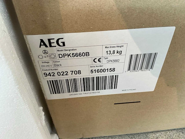 Aeg dpk5660b telescopische afzuigkap - afbeelding 4 van  5