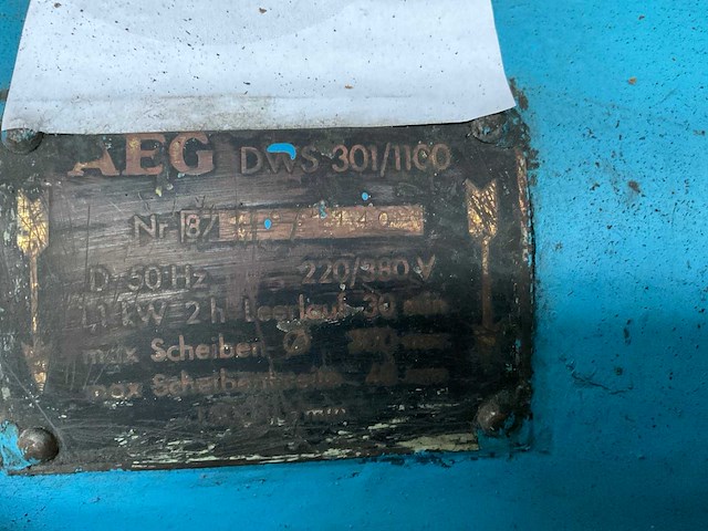 Aeg dws301/1100 werkbankslijpmachine - afbeelding 7 van  7