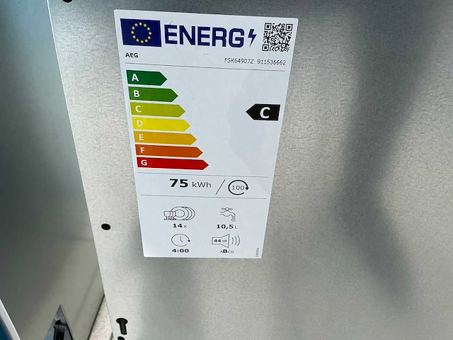 Aeg fsk64907z inbouw vaatwasser - afbeelding 5 van  9