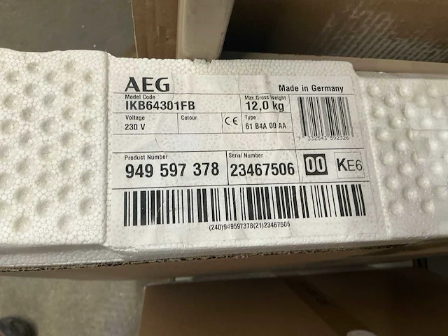 Aeg ikb64301fb inductiekookplaat - afbeelding 3 van  3