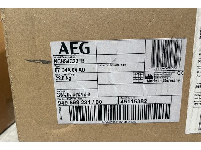 Aeg kookplaat met afzuiging - afbeelding 2 van  5