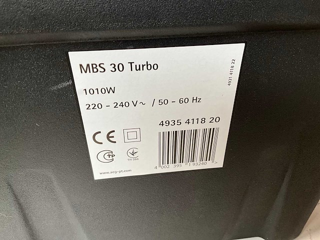 Aeg mbs 30 turbo cirkelzaagmachine 1010w 127 mm - afbeelding 3 van  11