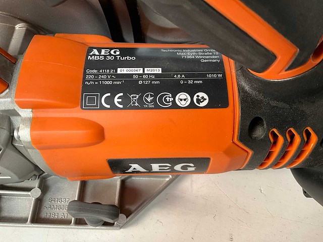Aeg mbs 30 turbo cirkelzaagmachine 1010w 127 mm - afbeelding 5 van  11