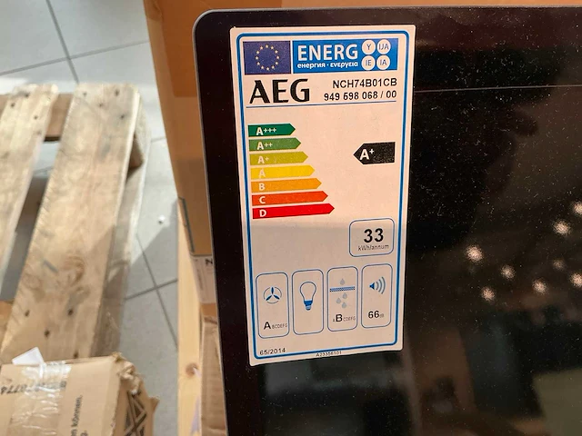Aeg nch74b01cb inductie kookplaat met afzuiging - afbeelding 4 van  6