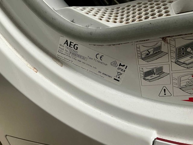 Aeg t8dee84w droogmachine - afbeelding 6 van  6