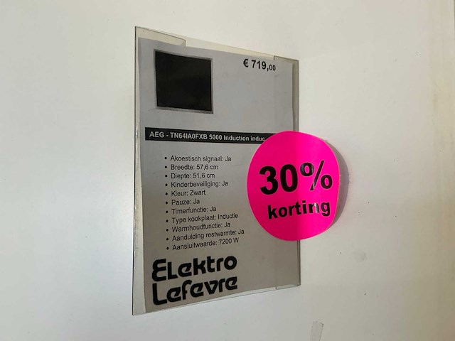 Aeg tn64ia0fxb 5000 inductie kookplaat - afbeelding 4 van  4