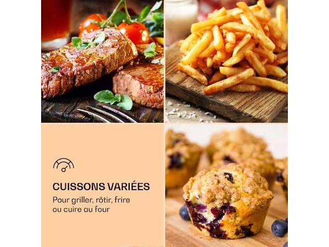 Aero vital deluxe airfryer 5l 1700w roestvrij staal zilver - afbeelding 3 van  5