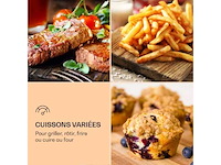 Aero vital deluxe airfryer 5l 1700w roestvrij staal zilver - afbeelding 3 van  5