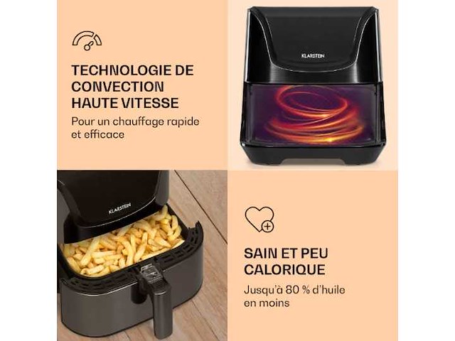 Aero vital deluxe airfryer 5l 1700w roestvrij staal zilver - afbeelding 5 van  5