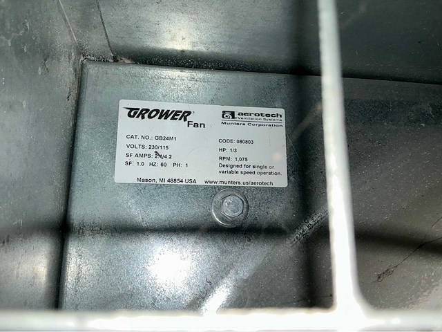 Aerotech grower fan ventilator (2x) - afbeelding 3 van  4