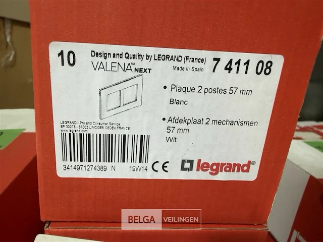 Afdekplaat legrand valena next (10 st/doos-5 dozen) - afbeelding 2 van  2