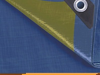 Afdekzeil tarpaulin 2 x 3 m, waterafstotend polyester 110 g/m² - afbeelding 5 van  6