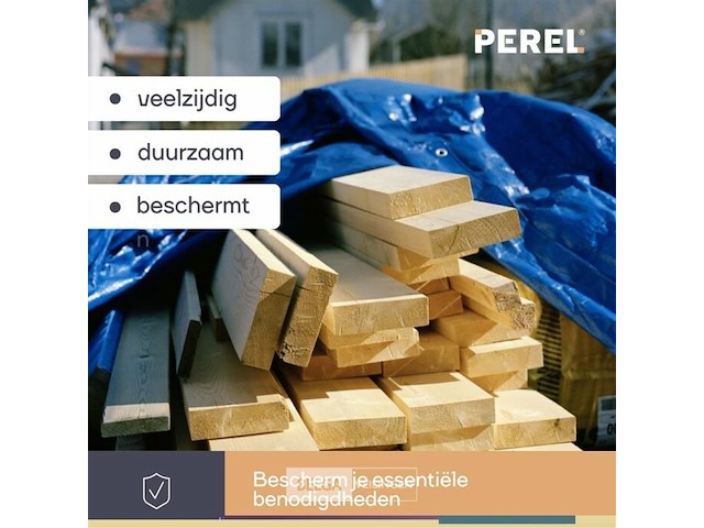 Afdekzeil tarpaulin 2 x 3 m, waterafstotend polyester 110 g/m² - afbeelding 6 van  6