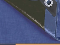 Afdekzeil tarpaulin 2 x 3 m, waterafstotend polyester 180 g/m² - afbeelding 5 van  6