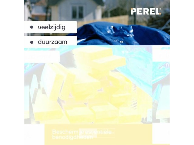 Afdekzeil tarpaulin 2 x 4 m, waterafstotend polyester 110 g/m² - afbeelding 6 van  6