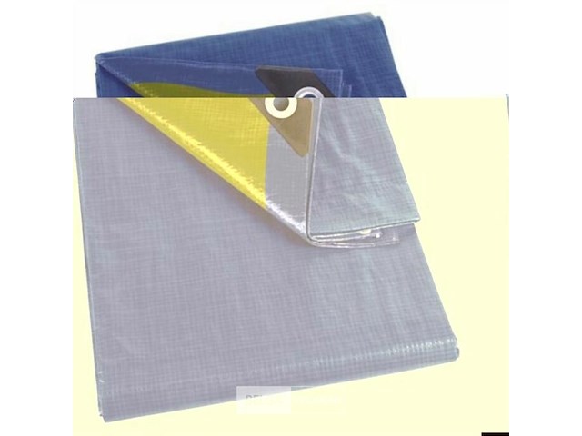 Afdekzeil tarpaulin 2 x 4 m, waterafstotend polyester 110 g/m² - afbeelding 2 van  6