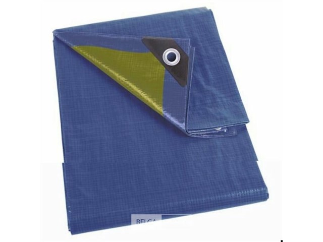 Afdekzeil tarpaulin 3 x 4 m, waterafstotend polyester 110 g/m² - afbeelding 1 van  6