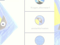 Afdekzeil tarpaulin 3 x 4 m, waterafstotend polyester 110 g/m² - afbeelding 4 van  6