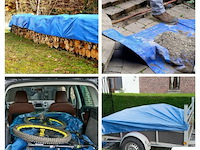 Afdekzeil tarpaulin 3 x 6 m, waterafstotend polyester 110 g/m² - afbeelding 3 van  6