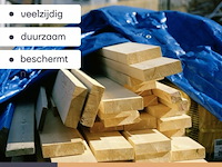 Afdekzeil tarpaulin 3 x 6 m, waterafstotend polyester 110 g/m² - afbeelding 6 van  6