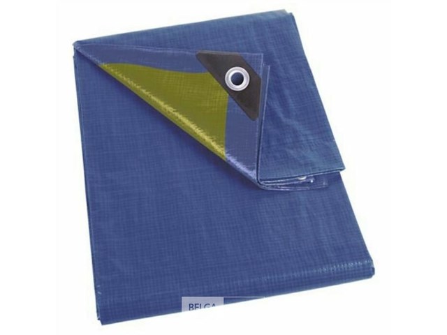 Afdekzeil tarpaulin 3 x 6 m, waterafstotend polyester 110 g/m² - afbeelding 2 van  6