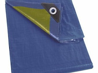 Afdekzeil tarpaulin 5 x 5 m, waterdicht polyester 70 g/m² - afbeelding 2 van  6
