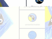 Afdekzeil tarpaulin 5 x 5 m, waterdicht polyester 70 g/m² - afbeelding 4 van  6